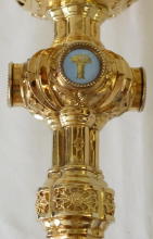 Solid silver gilt antique French Gothic Chalice.